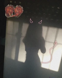 Shadow of a Girl with Devilish Accents