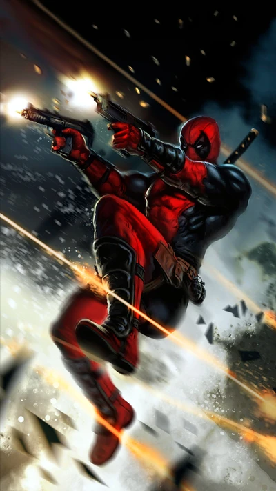 deadpool, gun, marvel