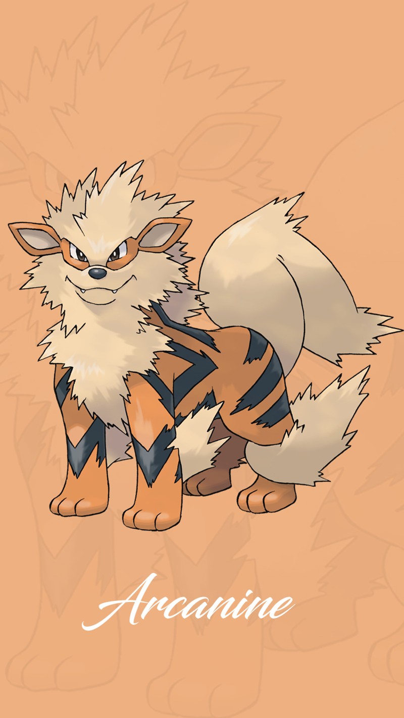 На рисунке изображен кот в полосатой рубашке. (арканин, arcanine, игра, игры, покемоны)