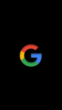 Google-Logo auf dunklem Hintergrund - Pixel 2 XL Thema