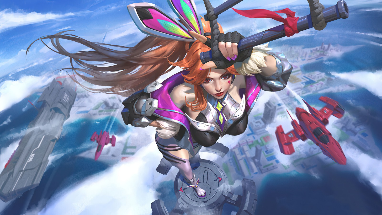 miss fortune, anima squad, battle bunny, league of legends, lol wallpaper