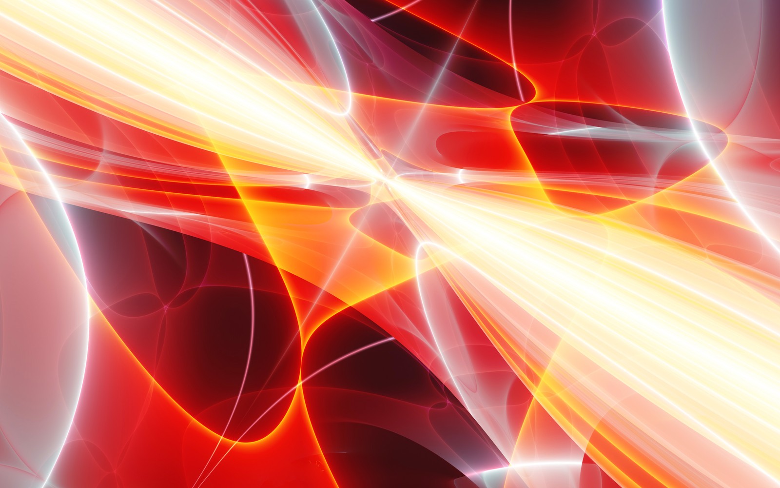 red, orange, light, line, fractal art Download Wallpaper