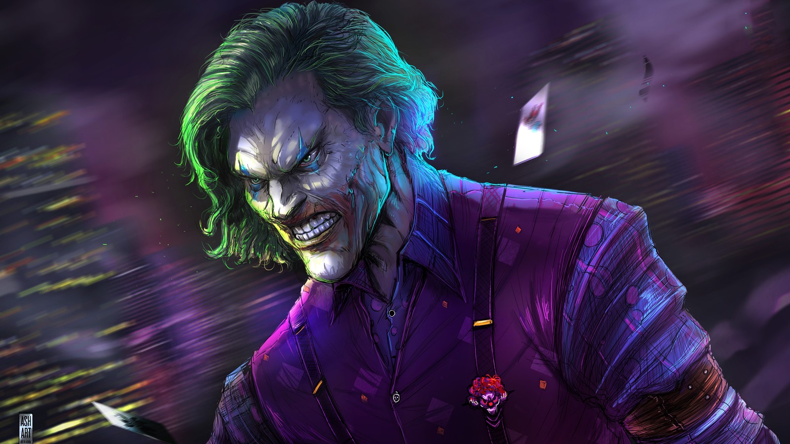 digital art, joker, art, painting, artist wallpaper