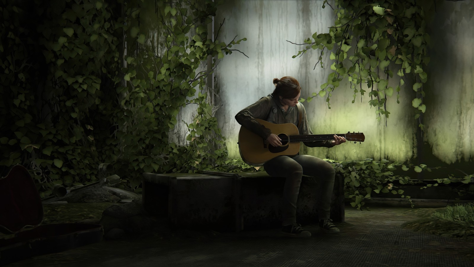 ellie, guitar, the last of us part 2, the last of us part ii, tlou wallpaper