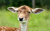 deer, terrestrial animal, wildlife, snout, earring