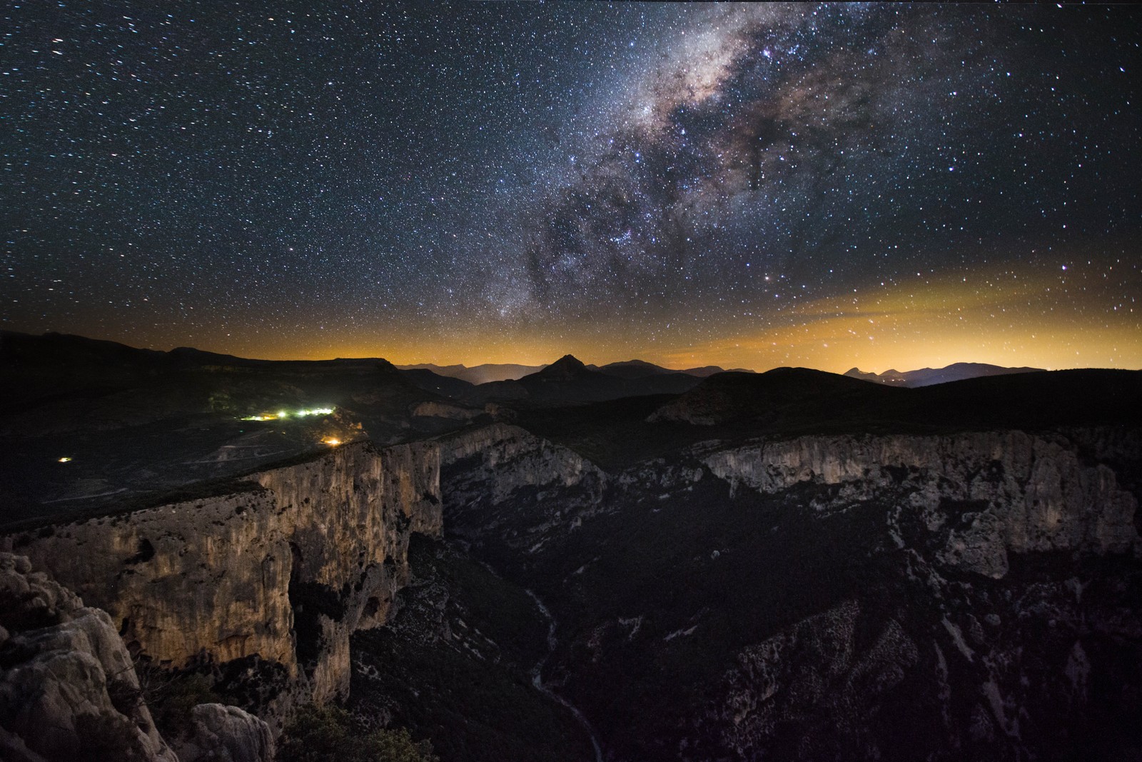 Baixar papel de parede noite, estrela, atmosfera, objeto astronômico, horizonte