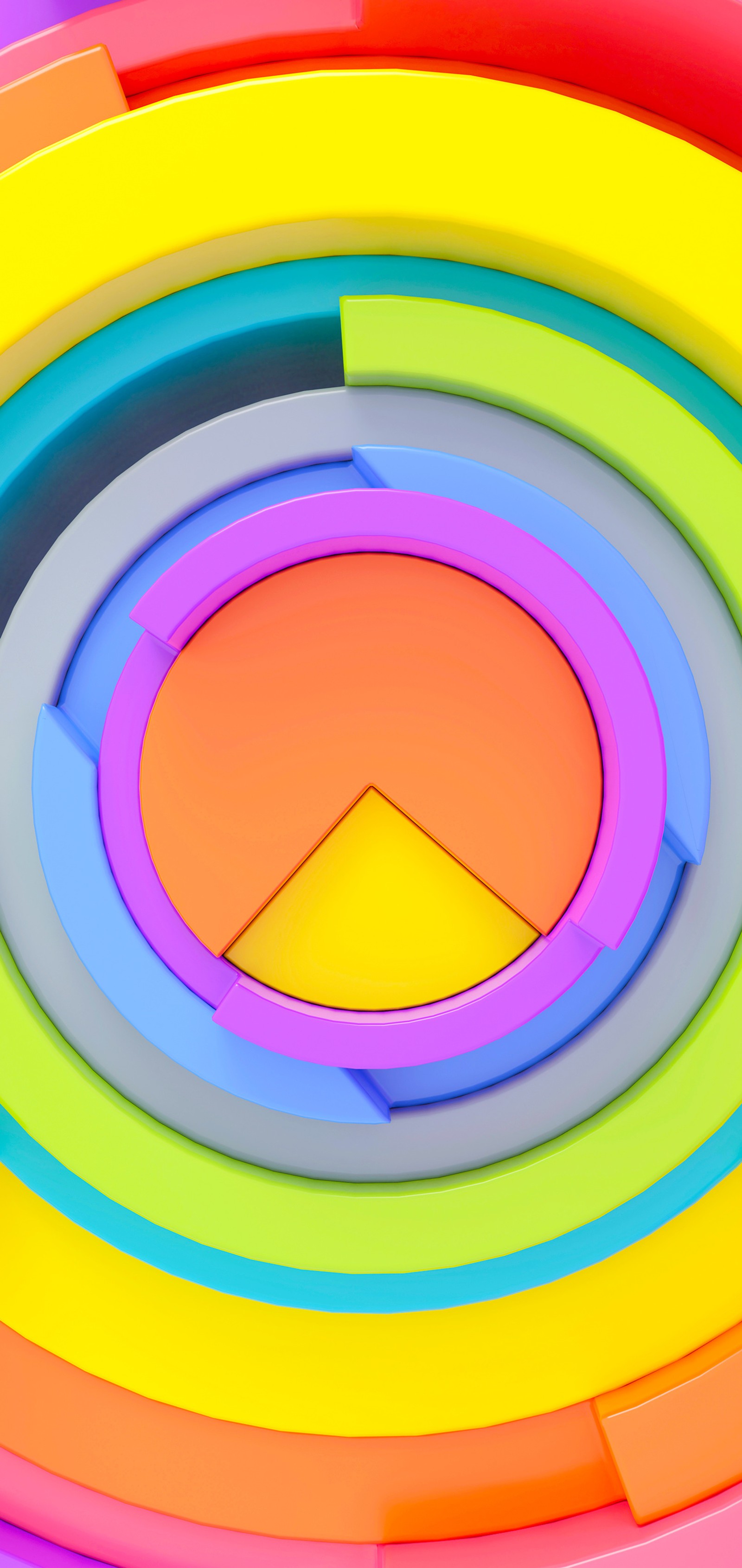 A close up of a colorful circular object with a yellow center (visual arts, graphic design, colorfulness, art, magenta)