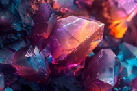 gemstone, crystals, abstract background, 5k, sparkling