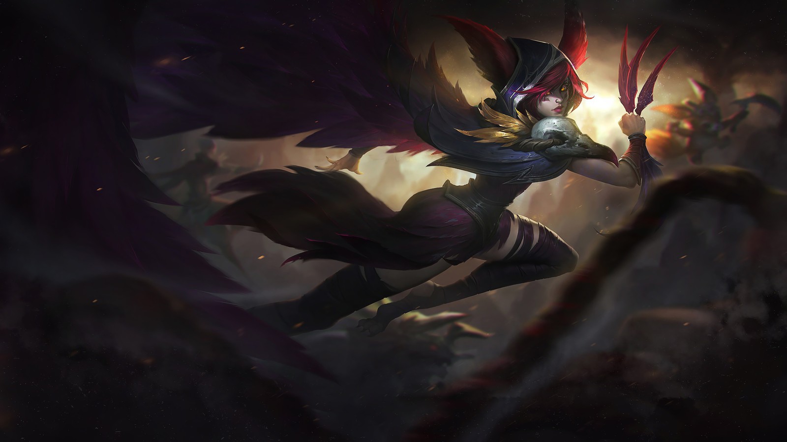 Lade xayah, lol, league of legends, videospiel Hintergrund herunter