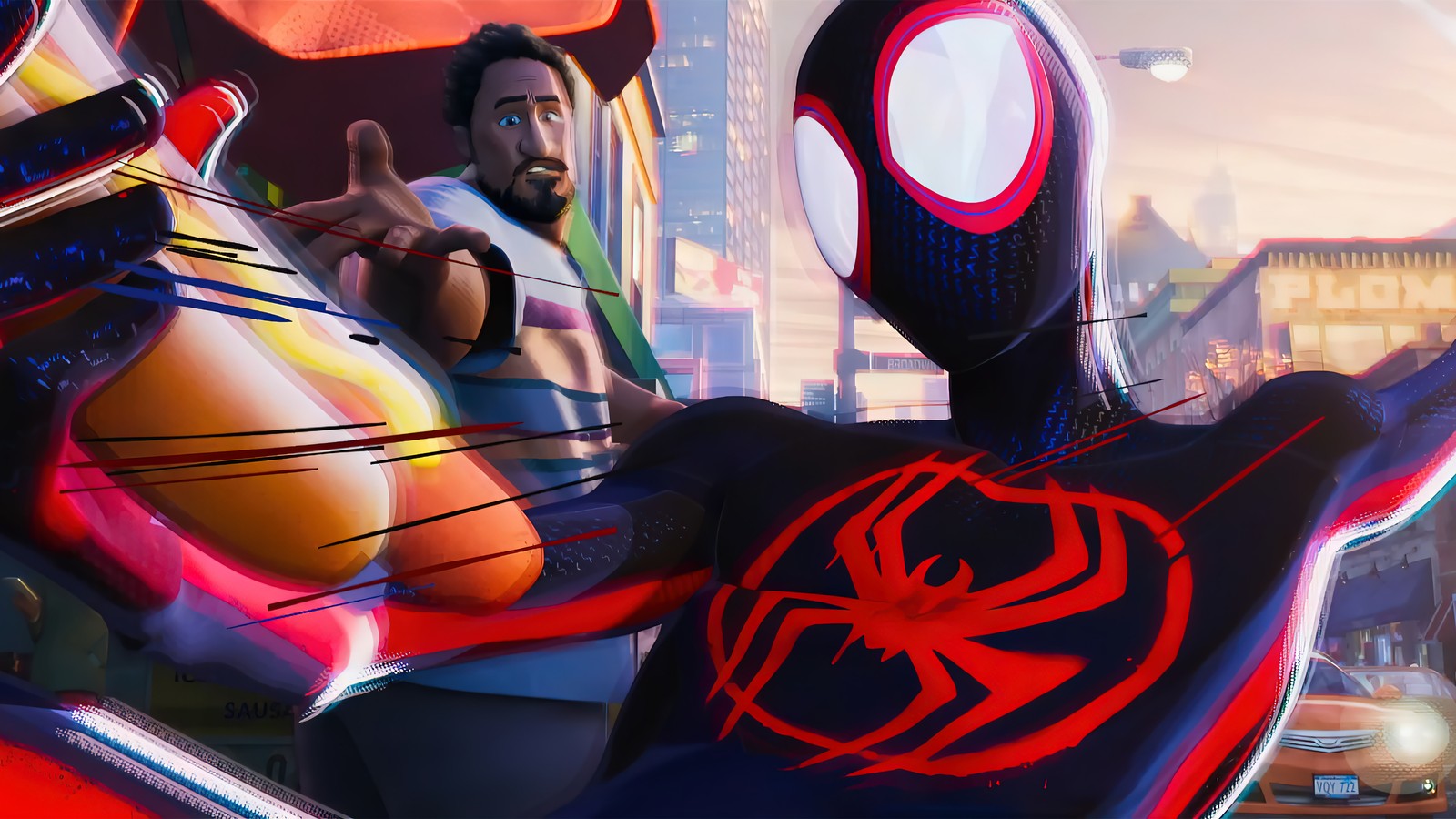 Spider-man: new generation (miles morales, spider man à travers le spider verse, spider man across the spider verse, film, marvel)