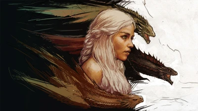 Daenerys Targaryen y sus dragones: una fusión mítica de poder y gracia