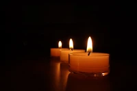 Tranquil Candlelight: Illuminating Darkness