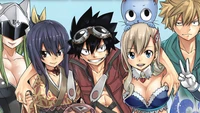 Héroes aventureros de Edens Zero: Shiki, Rebecca, Homura y amigos