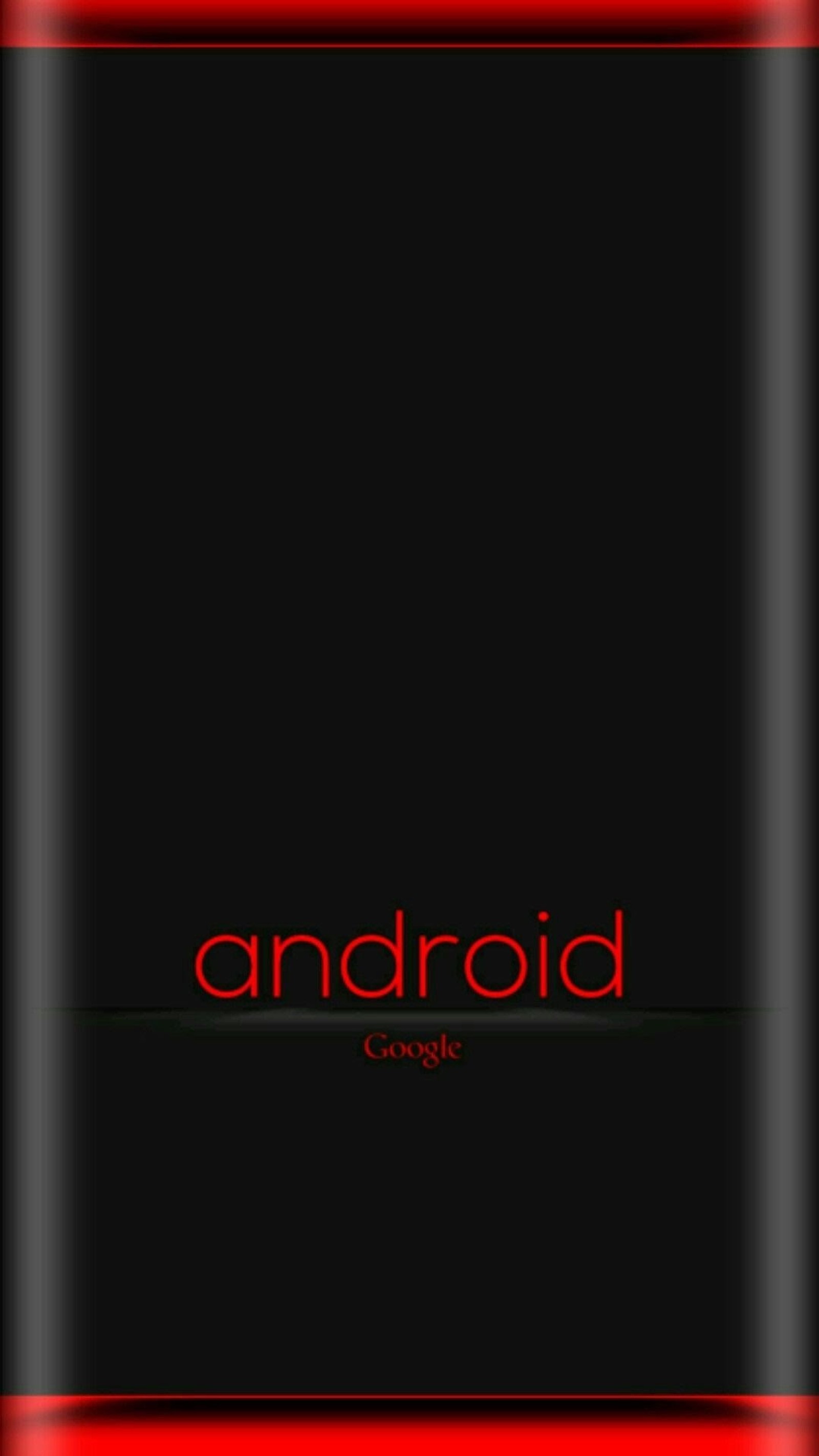 Un fondo negro y rojo con la palabra android en él (android, negro, borde, google, hd)