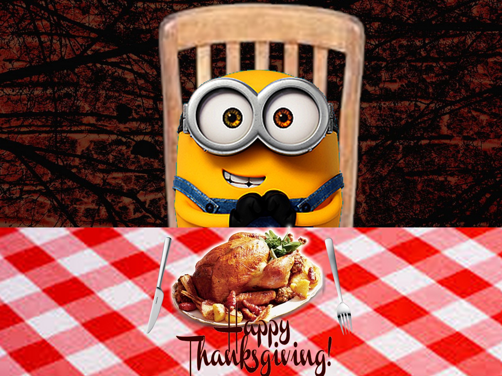 cartoons, happy, happy thanksgiving, minions Download Wallpaper