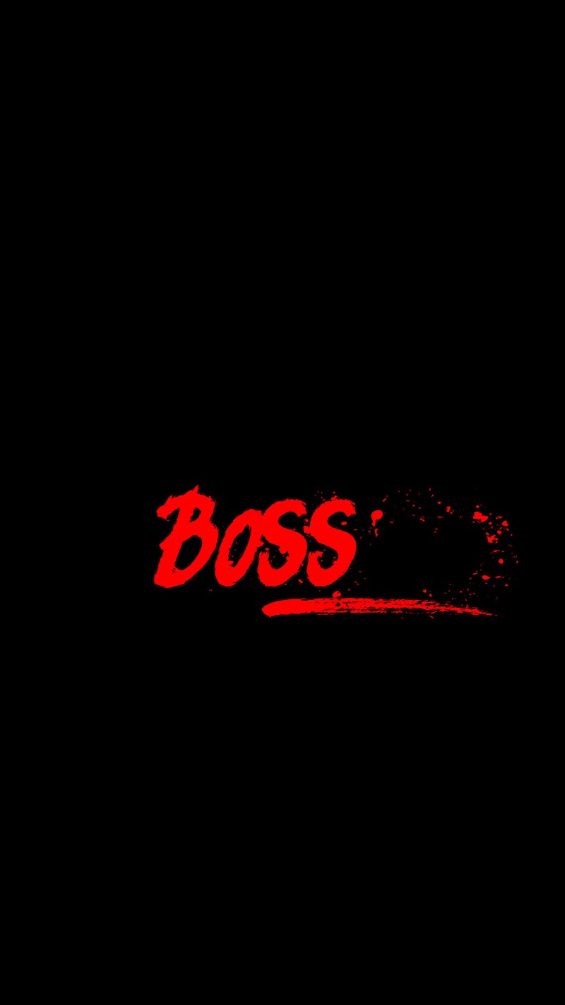 Артефакт изображения красного текста boss на черном фоне (босс, форнт, fornt, kaala, обои)