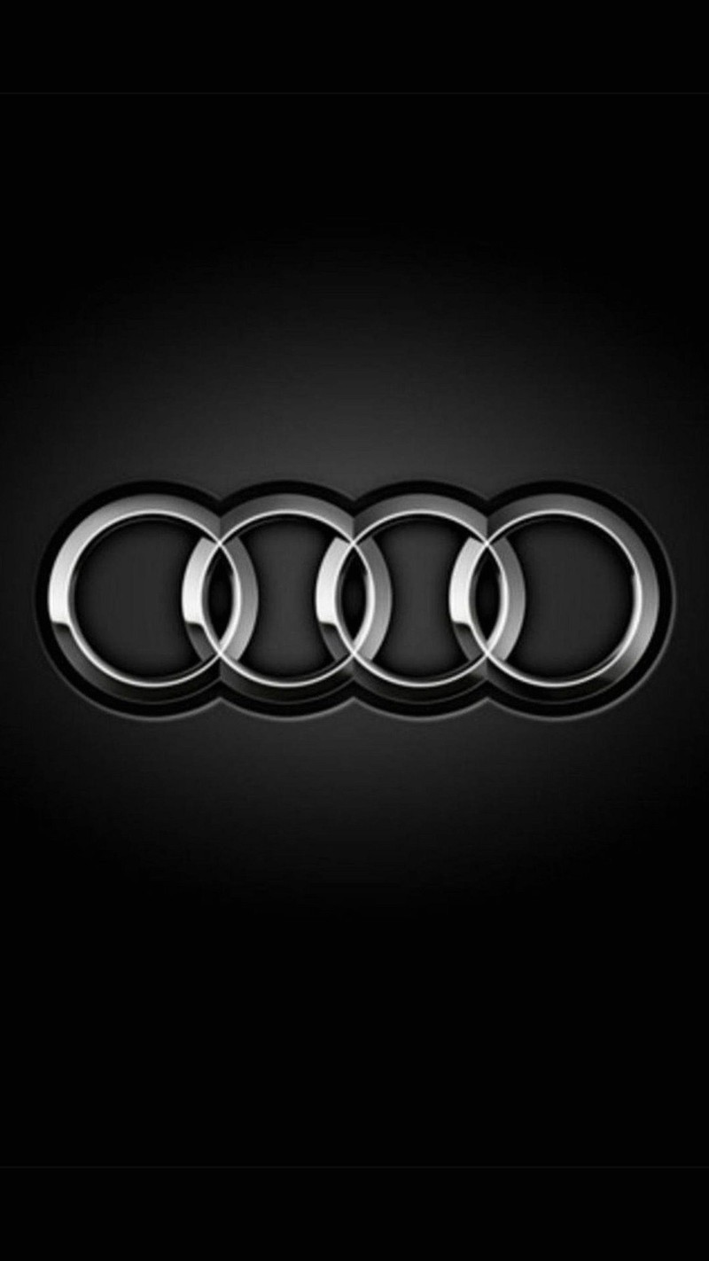 Логотип ауди на черном фоне (audi, бренд, эмблема, логотип)