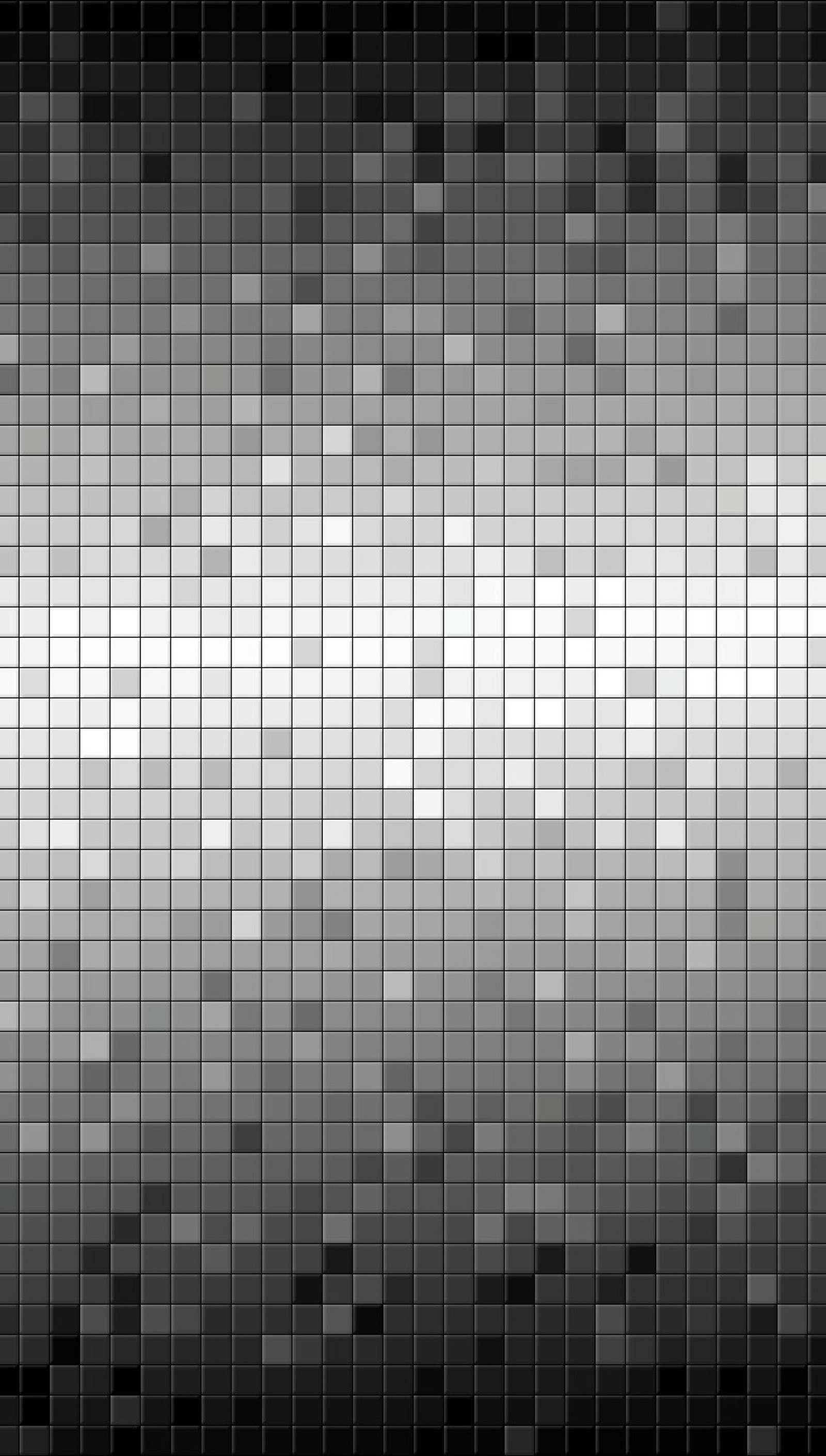 A black and white photo of a pixel pattern (2013, 3d, cool, cube, hd)