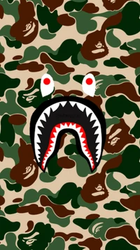 bape, camo, shark, supreme