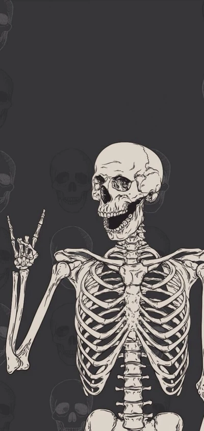 halloween, rockon, skeleton