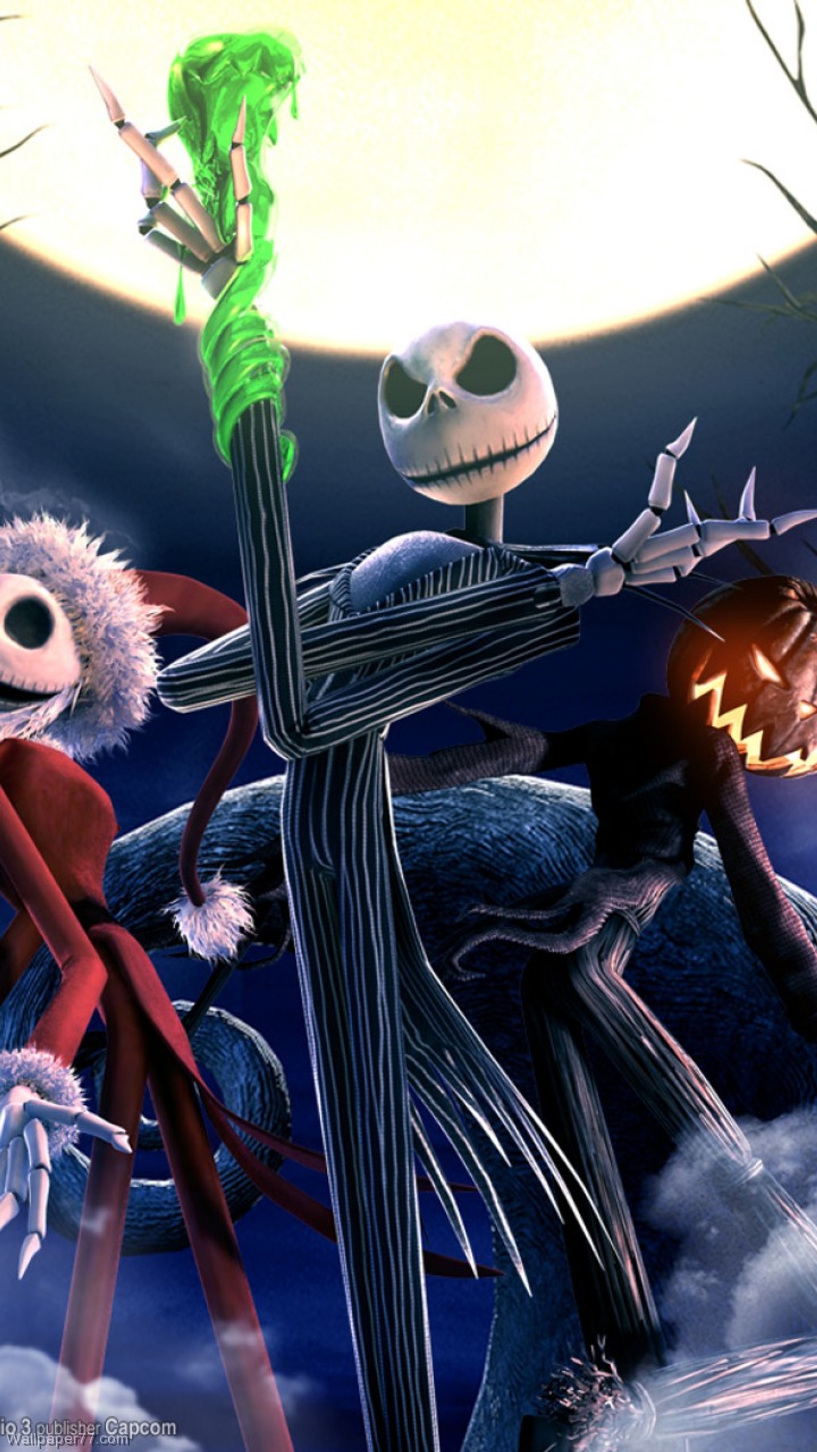 Jack und sally aus "das nachtmahr vor weihnachten" (gespenster, halloween, jack)