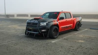 Stylish Nissan Frontier Tarmac Pickup Truck on a Foggy Day