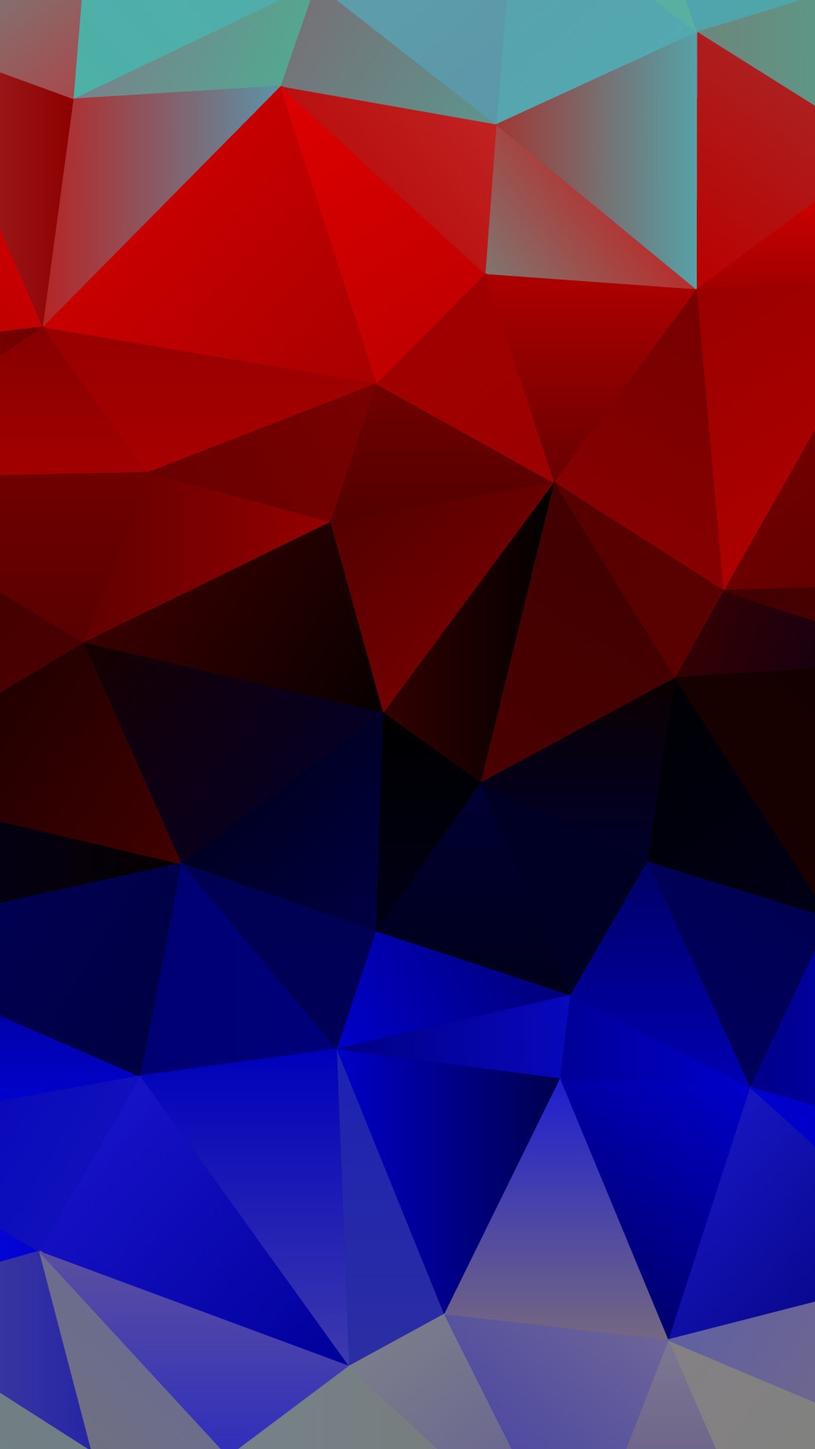 A close up of a red and blue abstract background with triangles (abstract, hd)