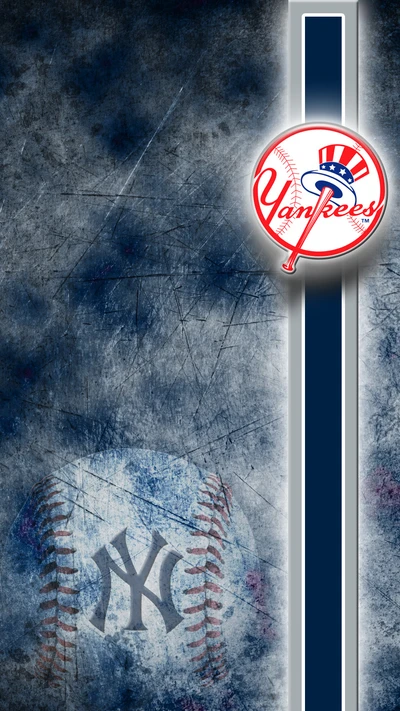 Fundo do New York Yankees MLB com design de beisebol