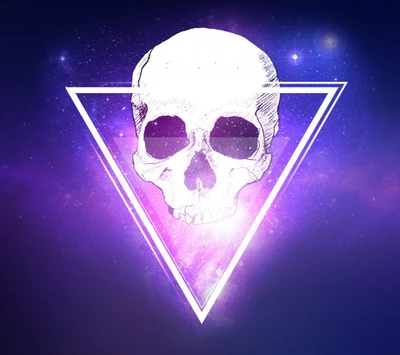 Cosmic Skull in Triangular Light