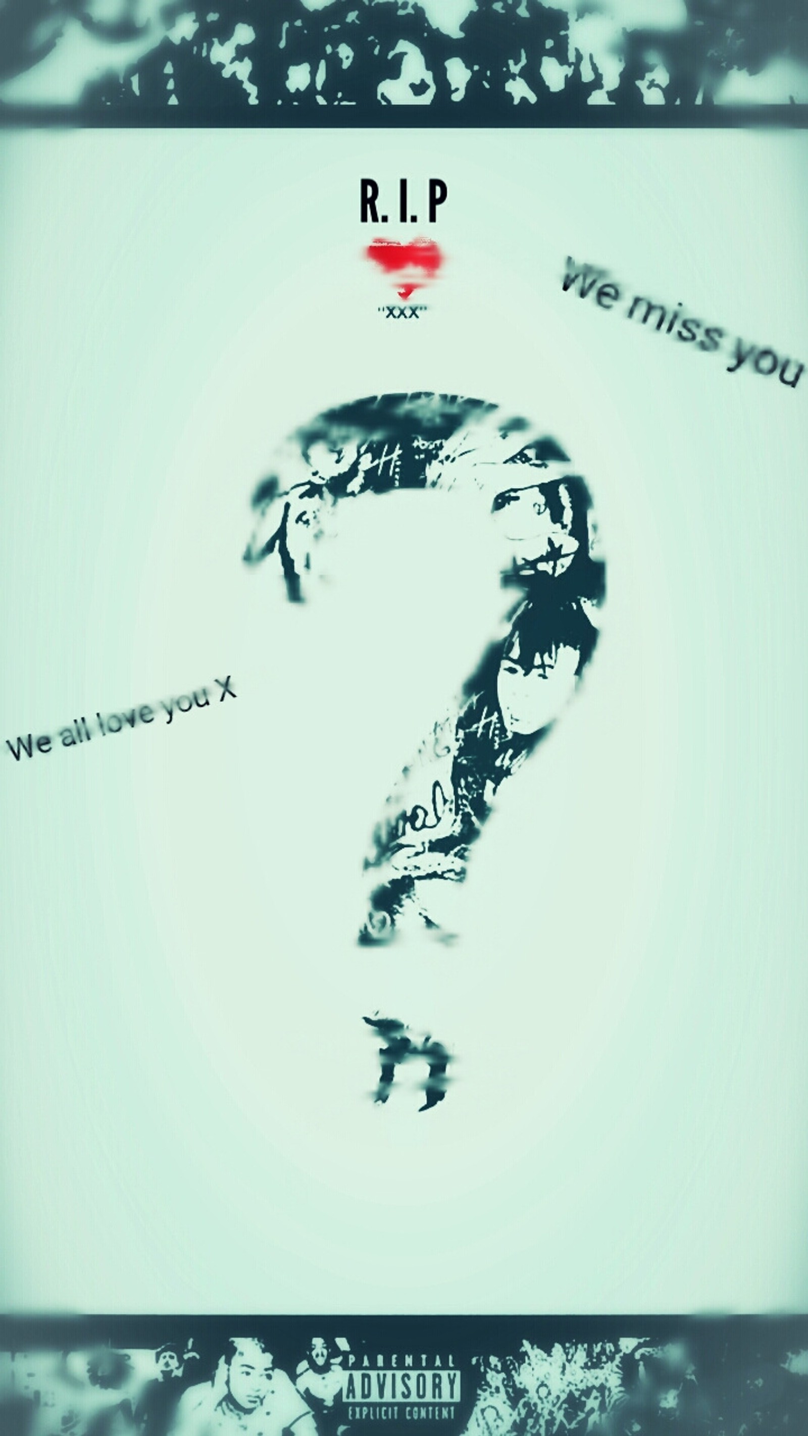 There is a poster with a question mark on it (rip)