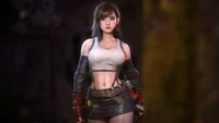 tifa lockhart, final fantasy 7 remake, ff vii remake, video game wallpaper