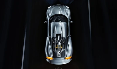 Futuristic Silver Supercar: A Masterpiece of Design and Performance