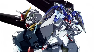 Mobile Suit Gundam 00 en Pose d'Action Dynamique