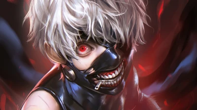 Ken Kaneki: The Haunting Mask of Tokyo Ghoul