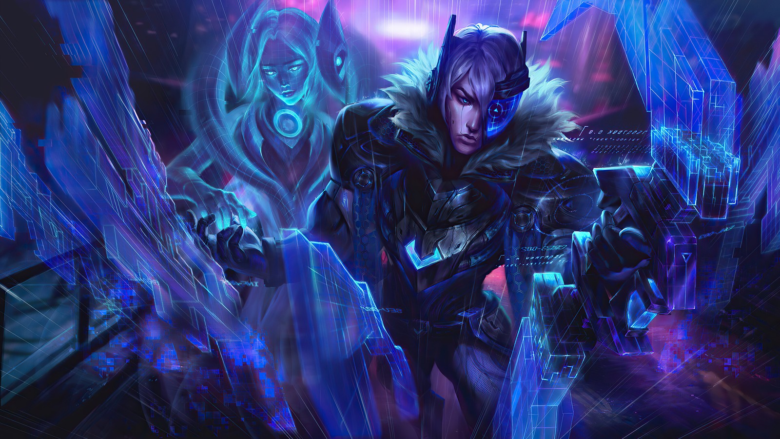 project, aphelios, lol, league of legends, video game wallpaper