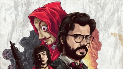 money heist, la casa de papel, netflix, tv series, poster