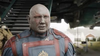 Drax aus Guardians of the Galaxy Vol. 3: Ein Fiercer Beschützer in einem Moment der Reflexion