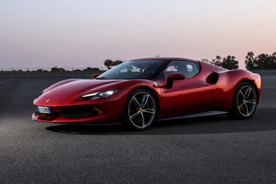 Ferrari 296 GTB: A Stunning 2022 Sports Car in Striking Red