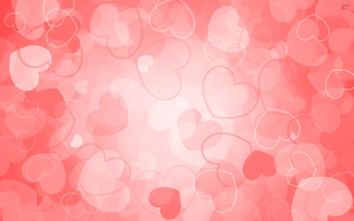 Soft Pink Heart Pattern for Valentine's Day