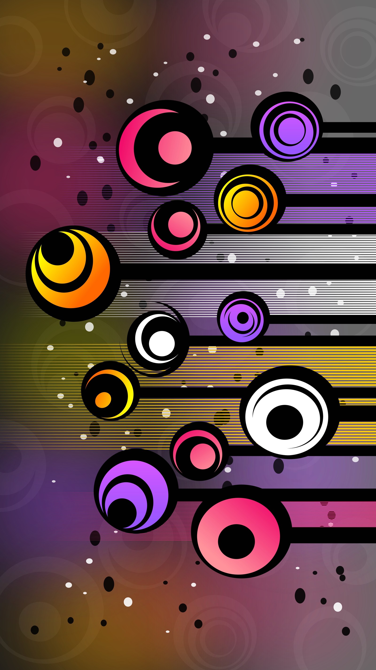 Abstract background with circles and lines in a multicolored design (circle, graphic design, design, illustration, colorfulness)