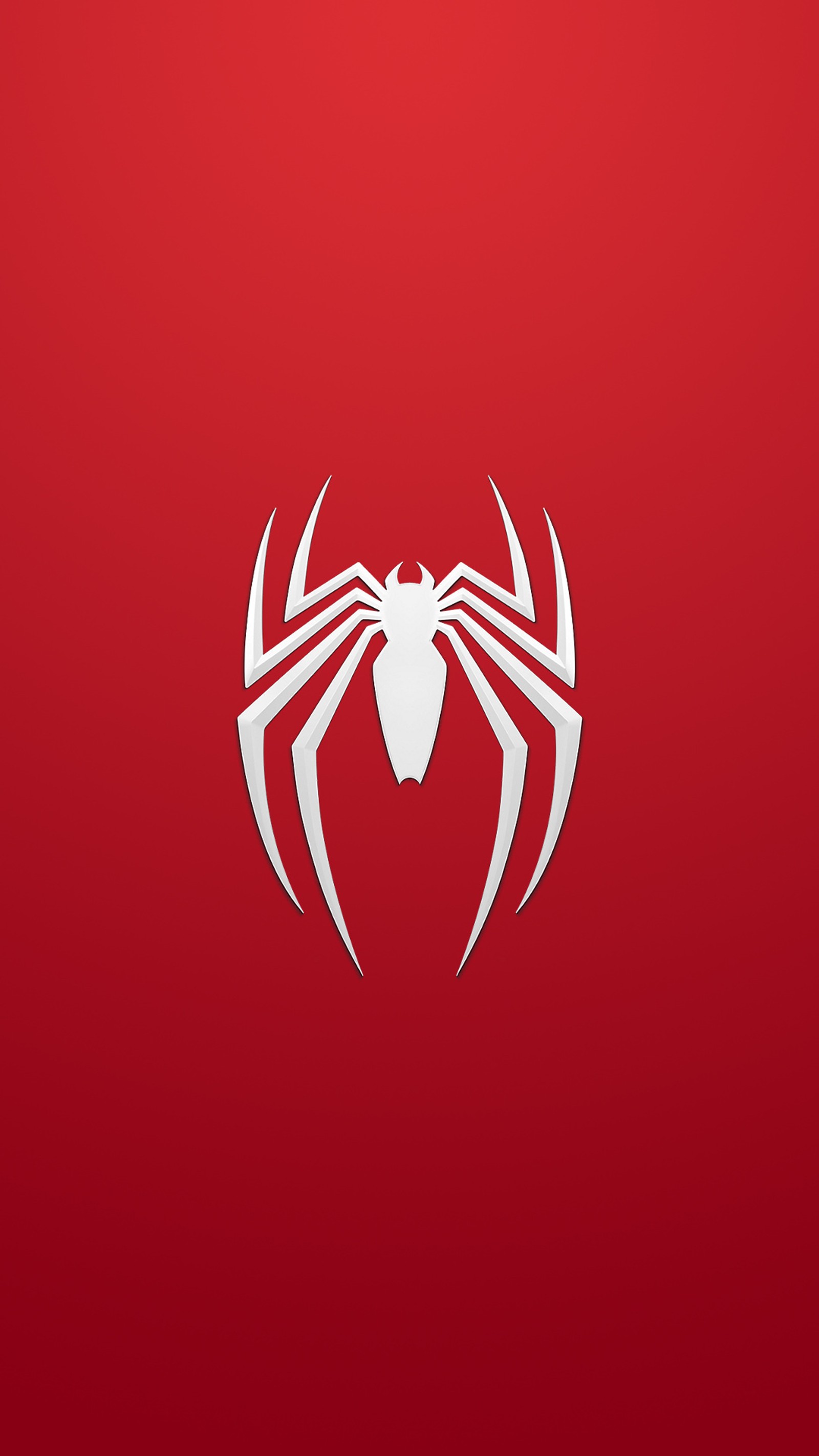 Un logo de spider-man rouge sur un fond rouge (insomniac, homme, ps4, sony, araignée)