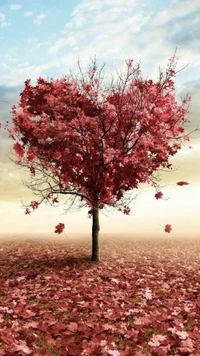 love, tree wallpaper