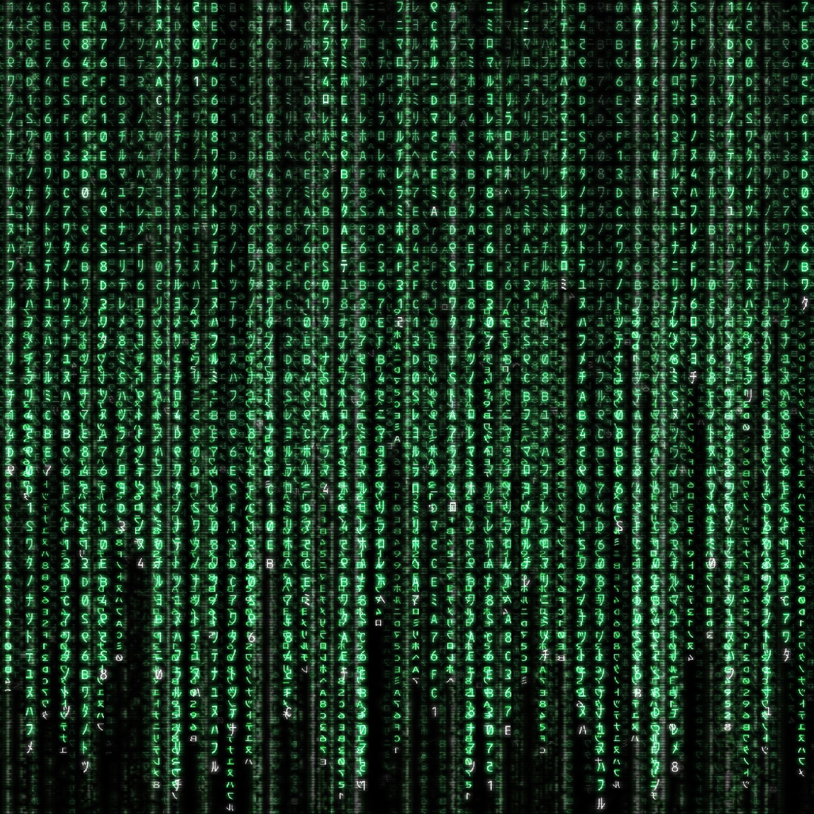 A green background with many rows of numbers (film, letter, matrix, movie, number)