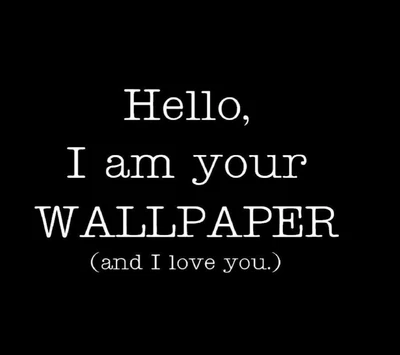 Hello, I Am Your Wallpaper (and I Love You)