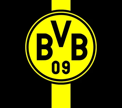 Logo del BVB 09 sobre fondo negro y amarillo