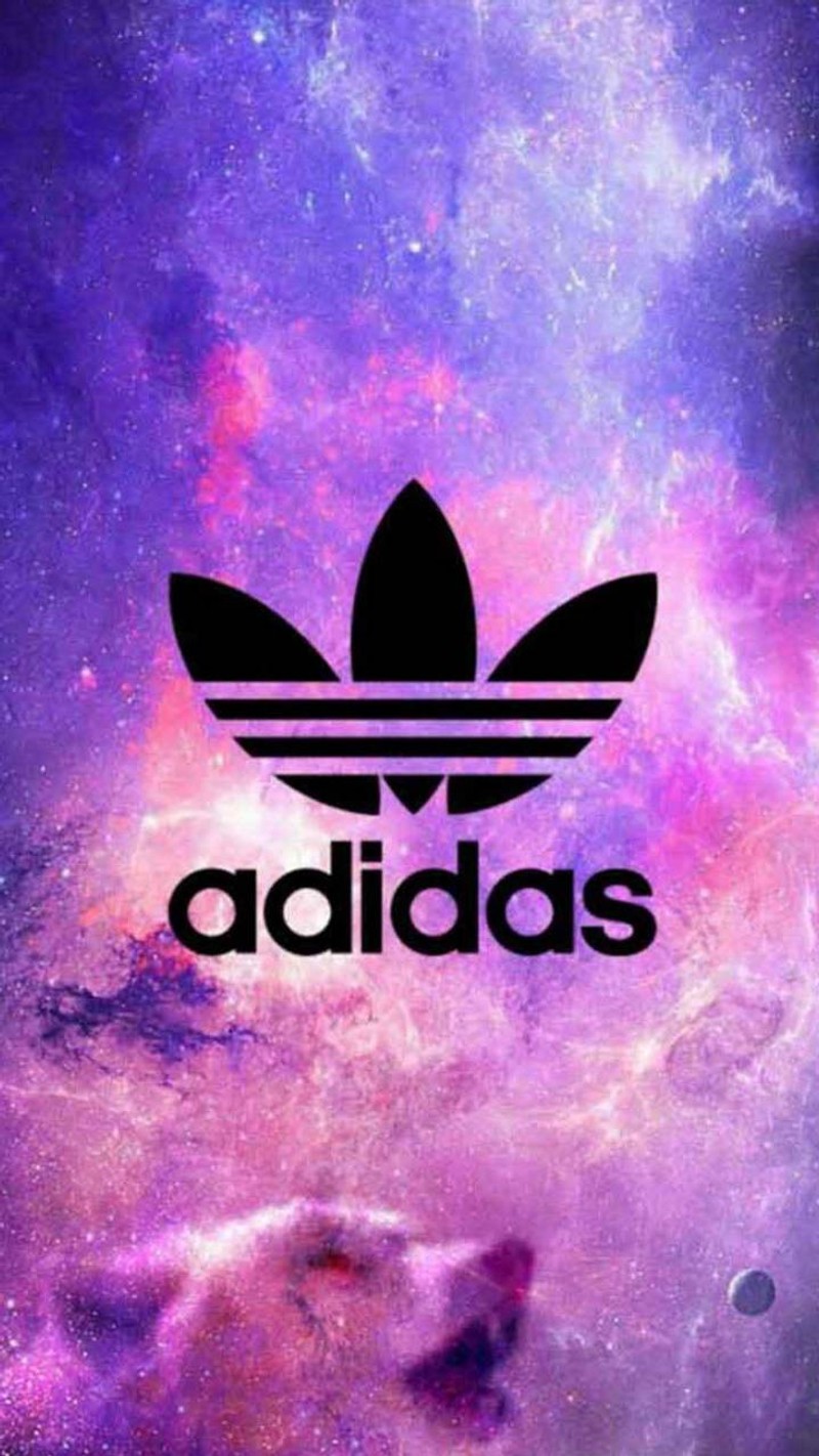 Близкий план фиолетового и черного обоев с логотипом (addid, adidas, addidas, бренд)