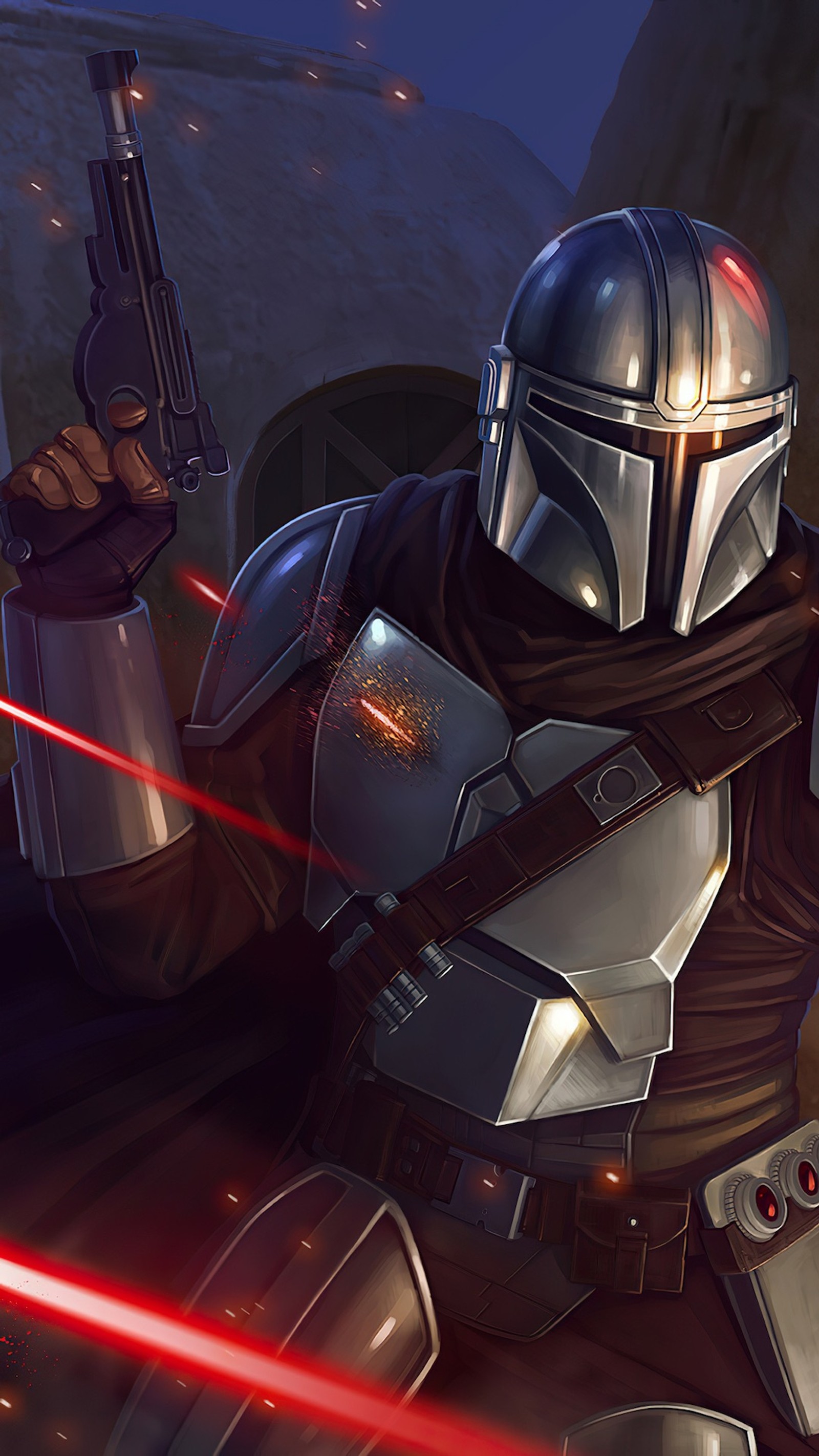 Lade hd, mandalorian, plus, vida Hintergrund herunter