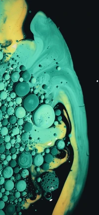 Abstract Underwater Fluid Dynamics with Vibrant Aqua Hues