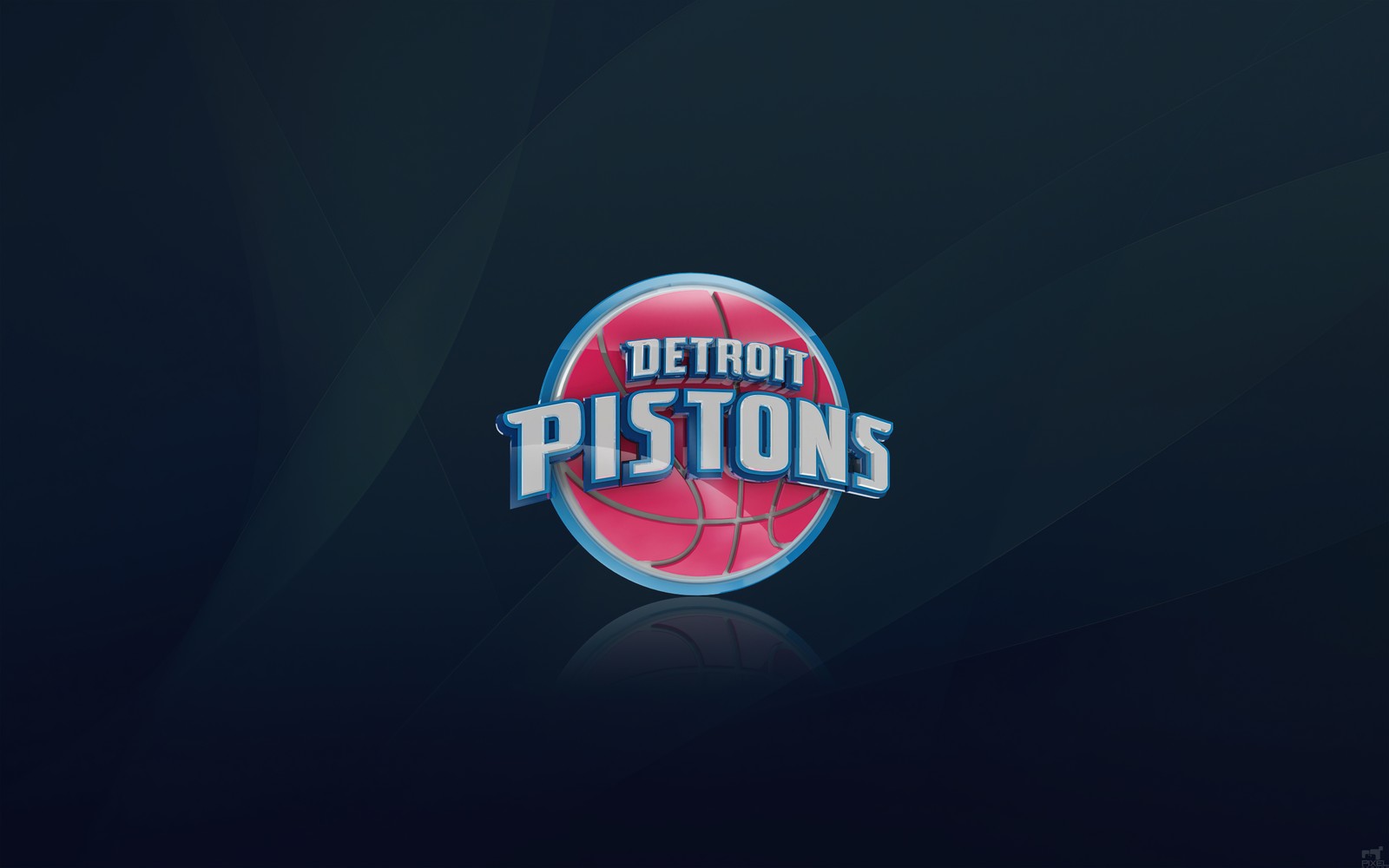 detroit pistons, symbol, logo, basketball team, 5k wallpaper