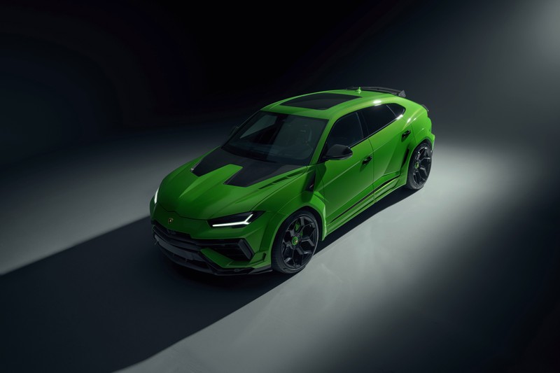 Концепт внедорожника lamborghini urus - зеленый, элегантный и стильный (темная тема, novitec, 5k, 8k, тёмный фон)